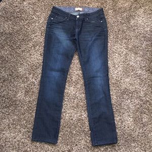 Paige Blue Heights Low Rise Skinny Jeans